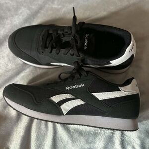 Reebok Women's Black and White Retro Runner Sneakers